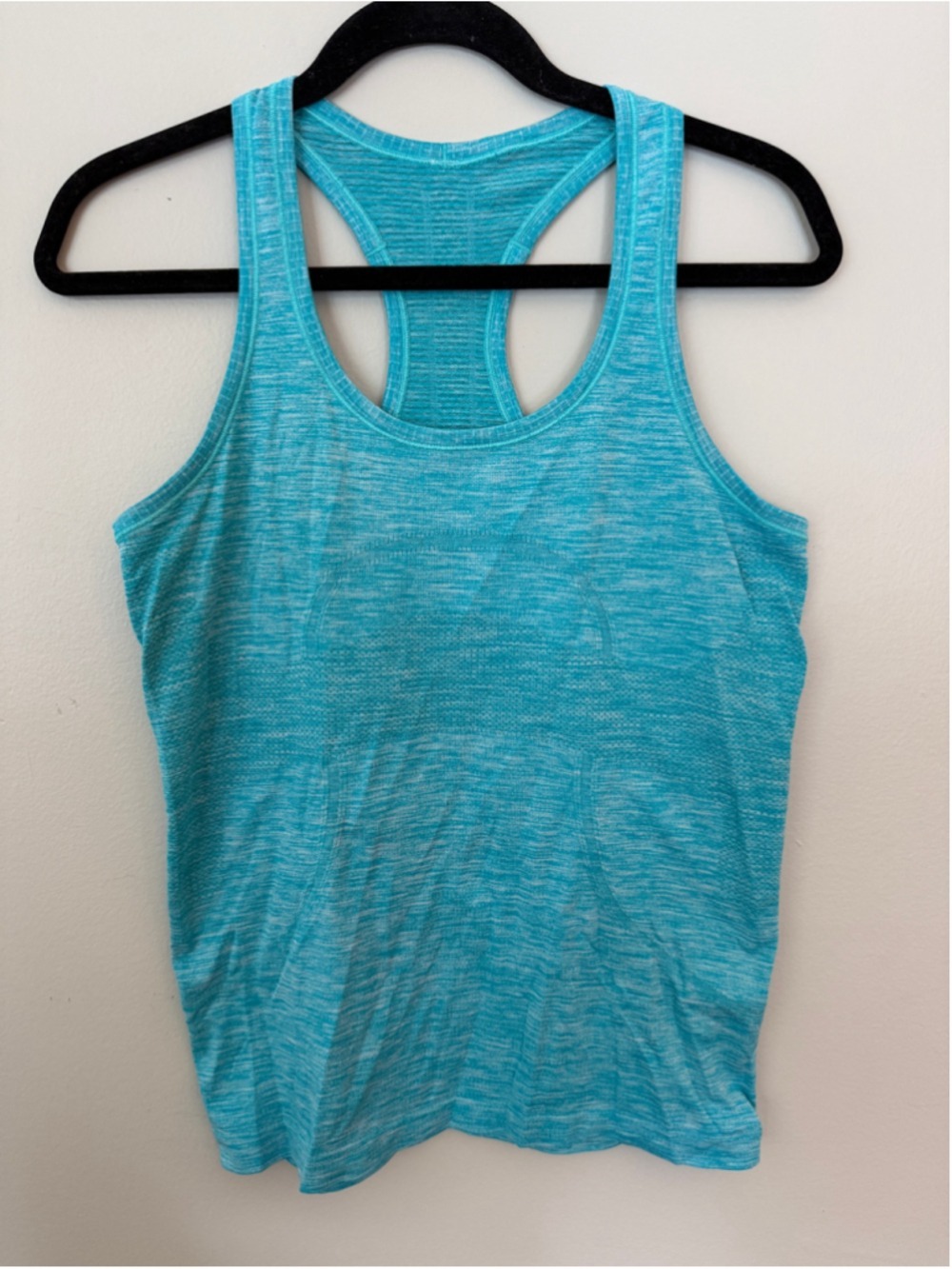 Lululemon Swiftly Tank Hipster Length Blue Turquoise Size 8 EUC